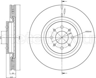 Metelli 23-0907C - Jarrulevy inparts.fi