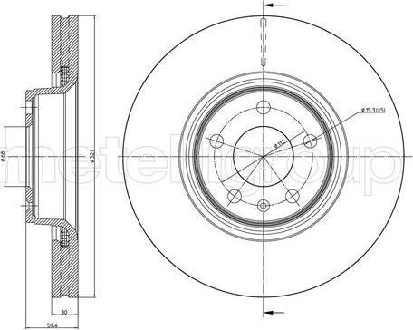 Metelli 23-0916C - Jarrulevy inparts.fi