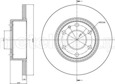 Metelli 23-0910C - Jarrulevy inparts.fi