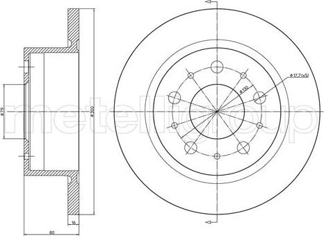 Metelli 23-0911C - Jarrulevy inparts.fi