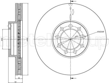 Metelli 23-0989C - Jarrulevy inparts.fi