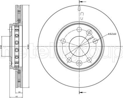 Metelli 23-0981C - Jarrulevy inparts.fi