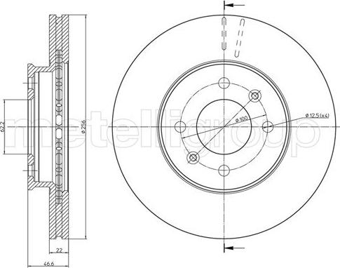 Metelli 23-0930C - Jarrulevy inparts.fi