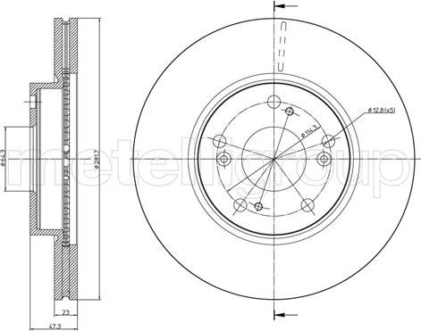 Metelli 23-0932C - Jarrulevy inparts.fi