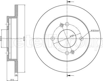 Metelli 23-0929C - Jarrulevy inparts.fi