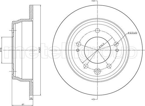 Metelli 23-0928C - Jarrulevy inparts.fi