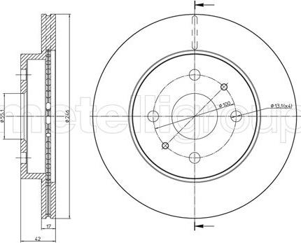 Metelli 23-0923C - Jarrulevy inparts.fi