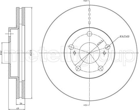 Metelli 23-0979C - Jarrulevy inparts.fi