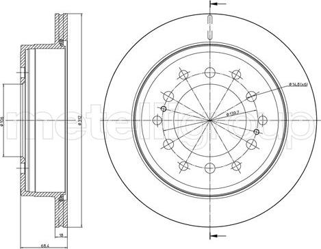 Metelli 23-0972C - Jarrulevy inparts.fi