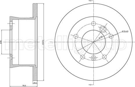 Metelli 23-0492 - Jarrulevy inparts.fi