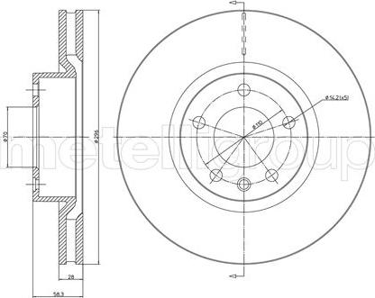 Metelli 23-0441 - Jarrulevy inparts.fi