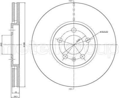 Metelli 23-0448C - Jarrulevy inparts.fi