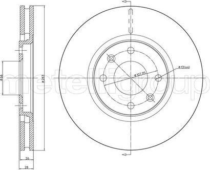 Metelli 23-0454 - Jarrulevy inparts.fi