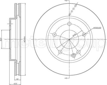 Metelli 23-0469C - Jarrulevy inparts.fi