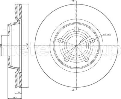 Metelli 23-0468C - Jarrulevy inparts.fi