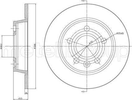 Metelli 23-0404C - Jarrulevy inparts.fi