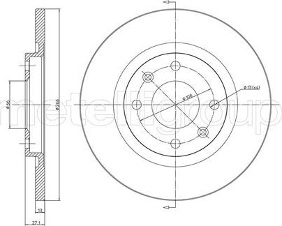 Metelli 23-0401C - Jarrulevy inparts.fi