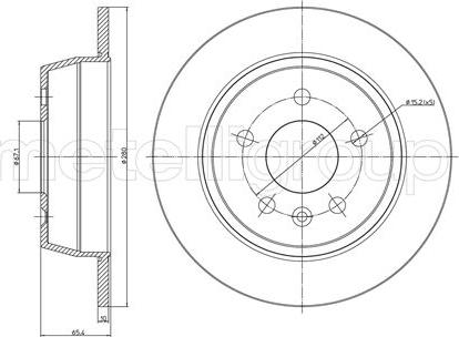 Metelli 23-0417 - Jarrulevy inparts.fi