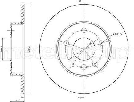 Metelli 23-0489C - Jarrulevy inparts.fi