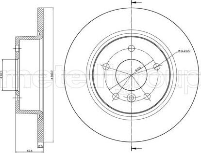 Metelli 23-0483C - Jarrulevy inparts.fi