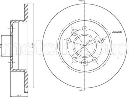 Metelli 23-0482C - Jarrulevy inparts.fi