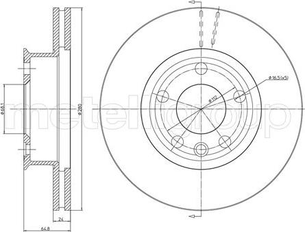 HELLA 8DD 355 127-061 - Jarrulevy inparts.fi