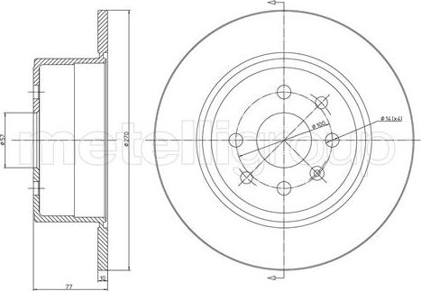 Metelli 23-0426 - Jarrulevy inparts.fi