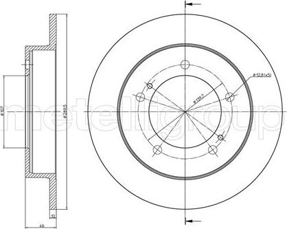 Metelli 23-0590 - Jarrulevy inparts.fi