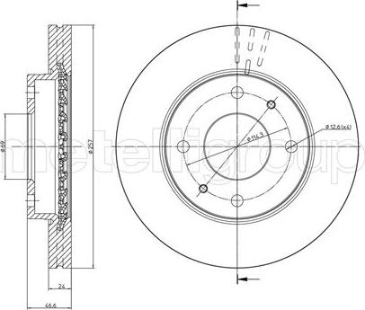 Metelli 23-0591 - Jarrulevy inparts.fi