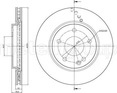 Metelli 23-0598C - Jarrulevy inparts.fi