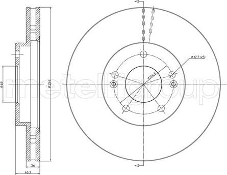 Metelli 23-0593C - Jarrulevy inparts.fi