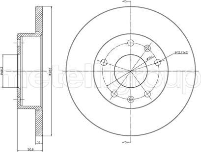 Metelli 23-0544C - Jarrulevy inparts.fi