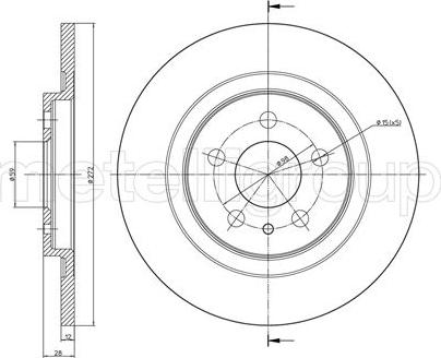 Metelli 23-0554C - Jarrulevy inparts.fi