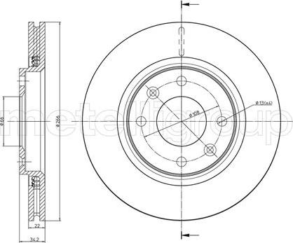 Metelli 23-0555C - Jarrulevy inparts.fi