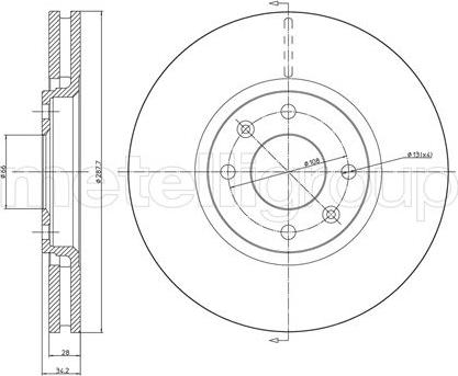 Metelli 23-0557C - Jarrulevy inparts.fi