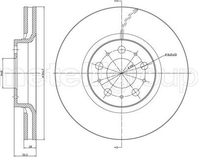 Metelli 23-0561C - Jarrulevy inparts.fi