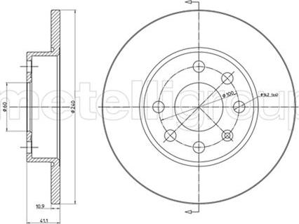 Metelli 23-0568C - Jarrulevy inparts.fi