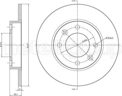 Metelli 23-0567C - Jarrulevy inparts.fi