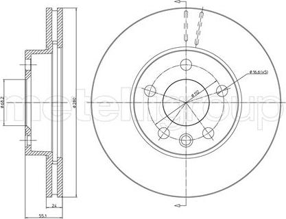 Metelli 23-0507 - Jarrulevy inparts.fi