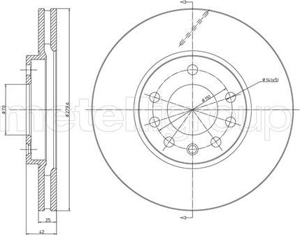 Metelli 23-0514C - Jarrulevy inparts.fi