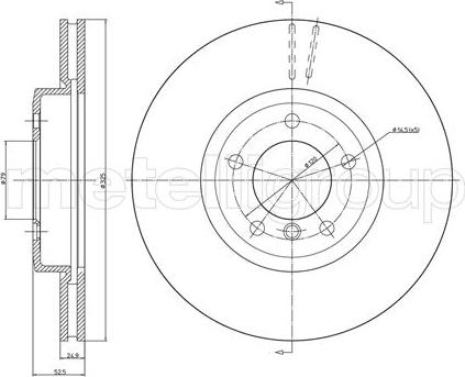 Metelli 23-0518C - Jarrulevy inparts.fi