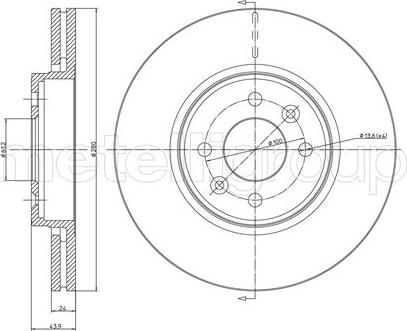 Metelli 23-0517C - Jarrulevy inparts.fi