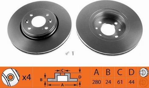 Metelli 23-0517 - Jarrulevy inparts.fi