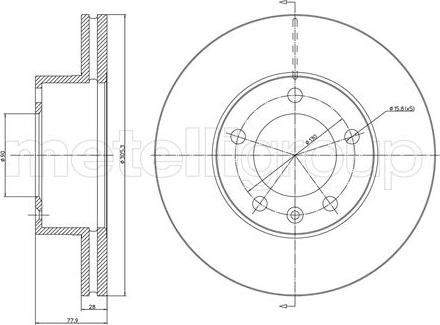 Metelli 23-0532C - Jarrulevy inparts.fi