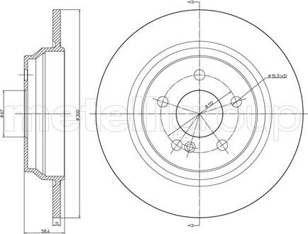 Metelli 23-0525C - Jarrulevy inparts.fi