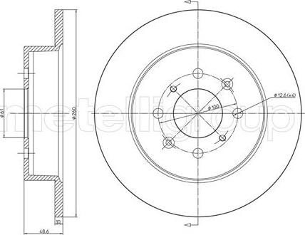 Metelli 23-0579C - Jarrulevy inparts.fi