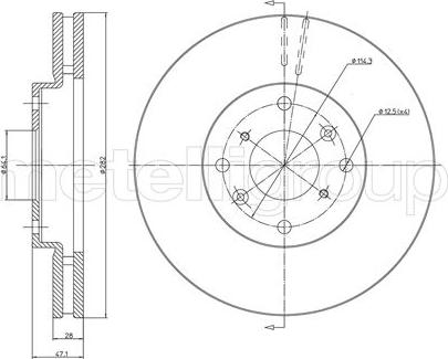 Metelli 23-0577 - Jarrulevy inparts.fi