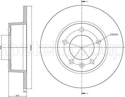 Metelli 23-0690 - Jarrulevy inparts.fi