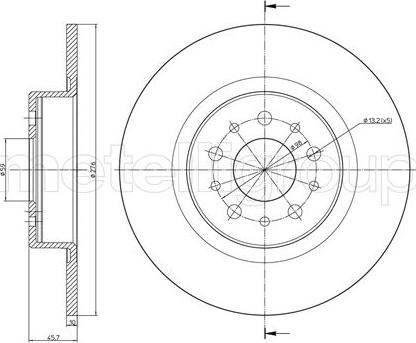 Metelli 23-0698C - Jarrulevy inparts.fi