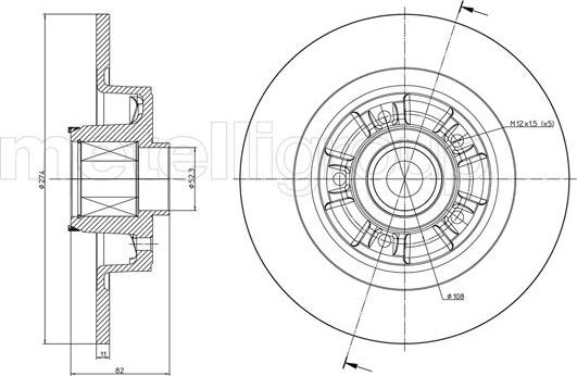 Metelli 23-0692 - Jarrulevy inparts.fi